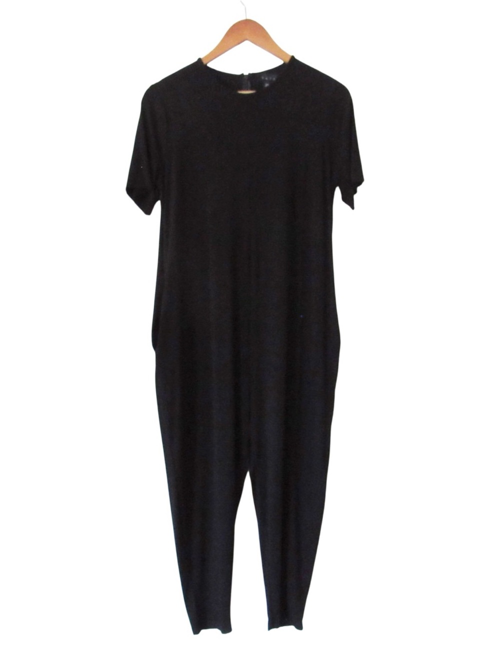 Hatch The Walkabout Jumper Maternity Jumpsuit 1 Small Black Short Sleeve Pockets